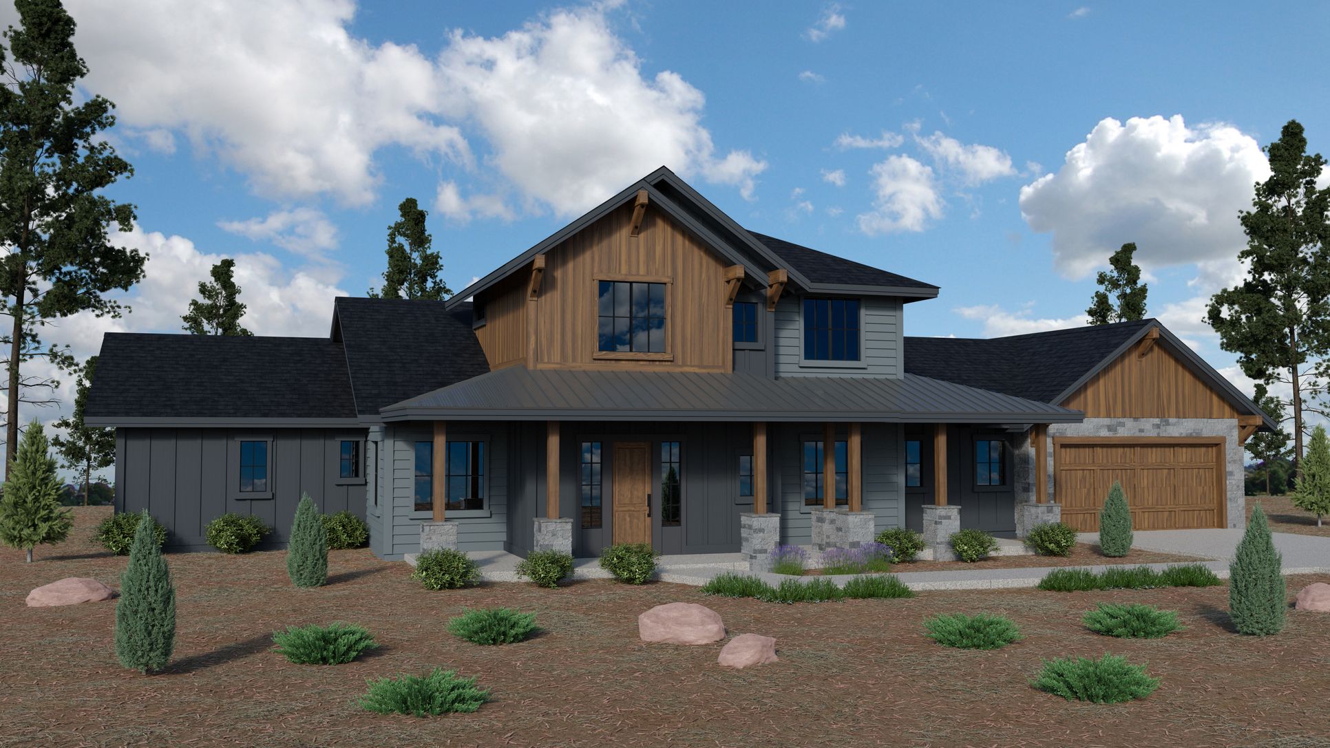 Woody Mountain Estates Plan 3185 Elevation