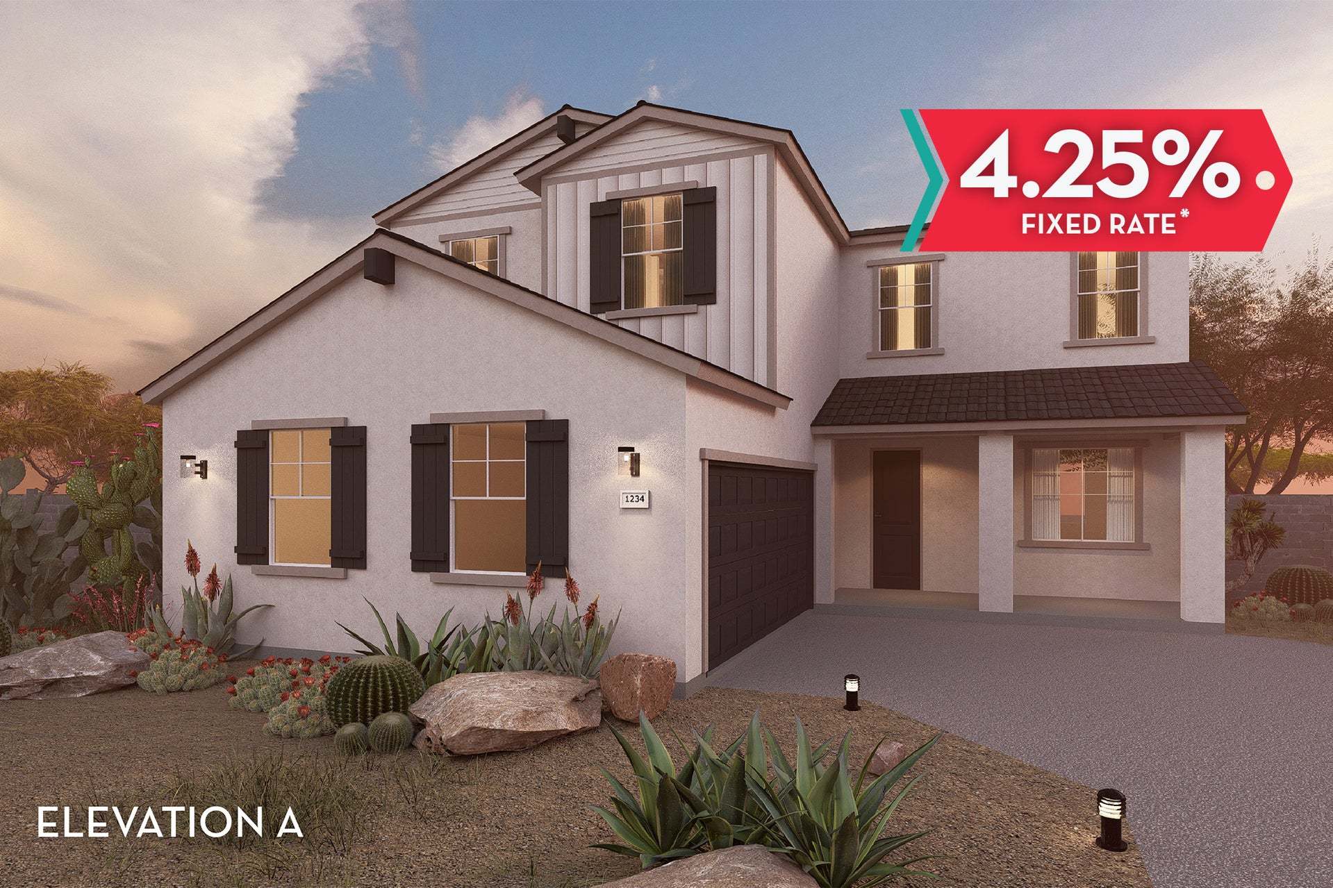 Exterior:Cactus Wren Elevation A