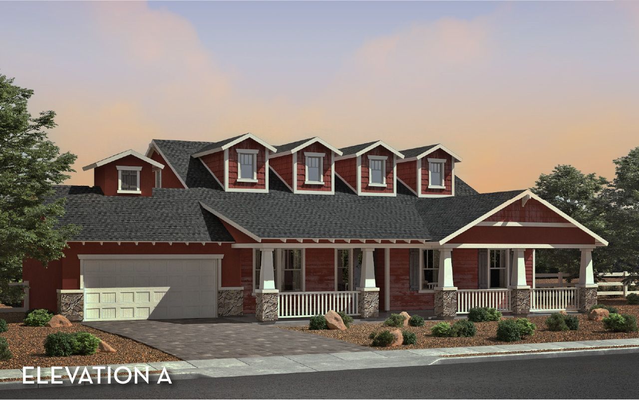 The Homestead Elevation A:The Homestead Elevation A