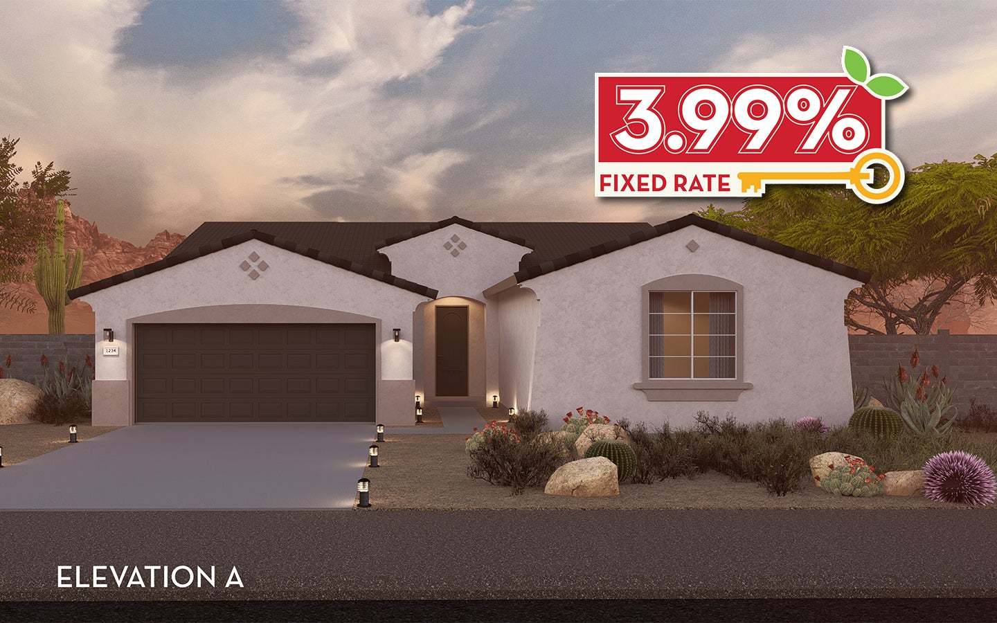 Exterior:3.99 Fixed Rate