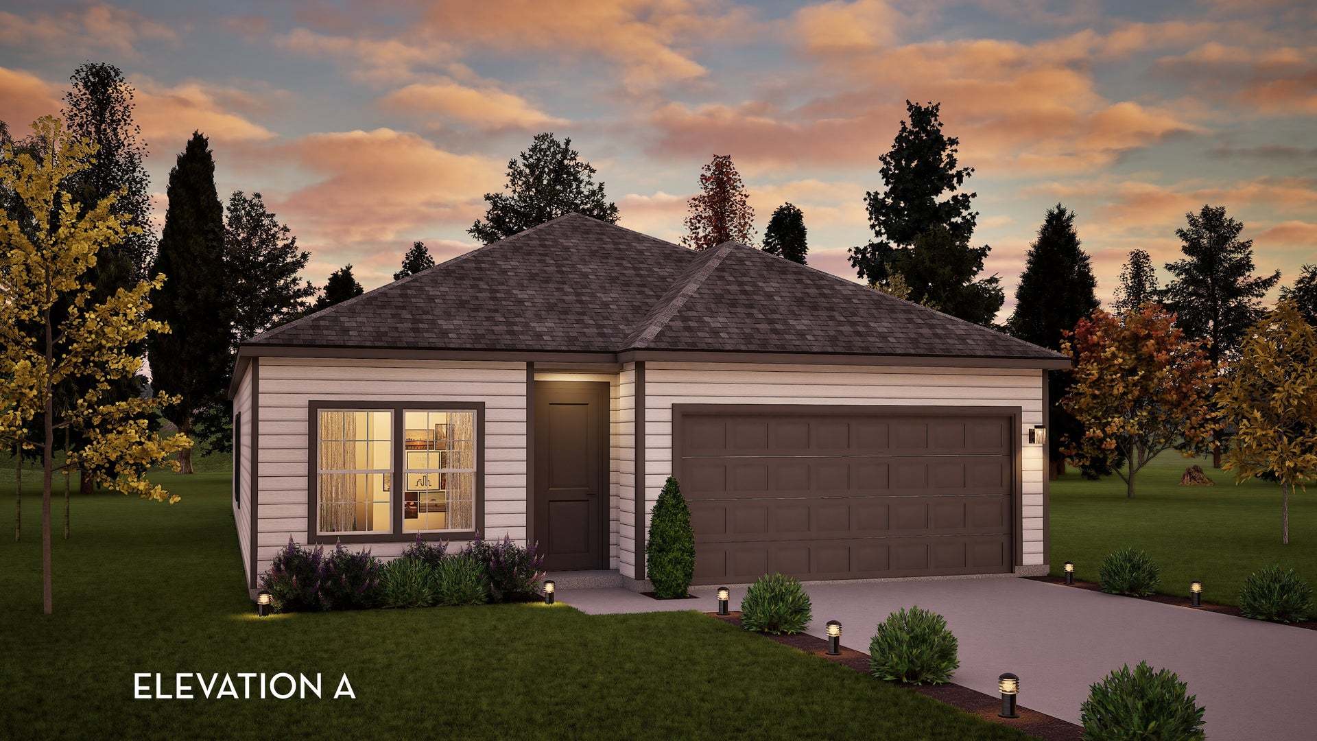 Exterior:Pedernales TN Elevation A