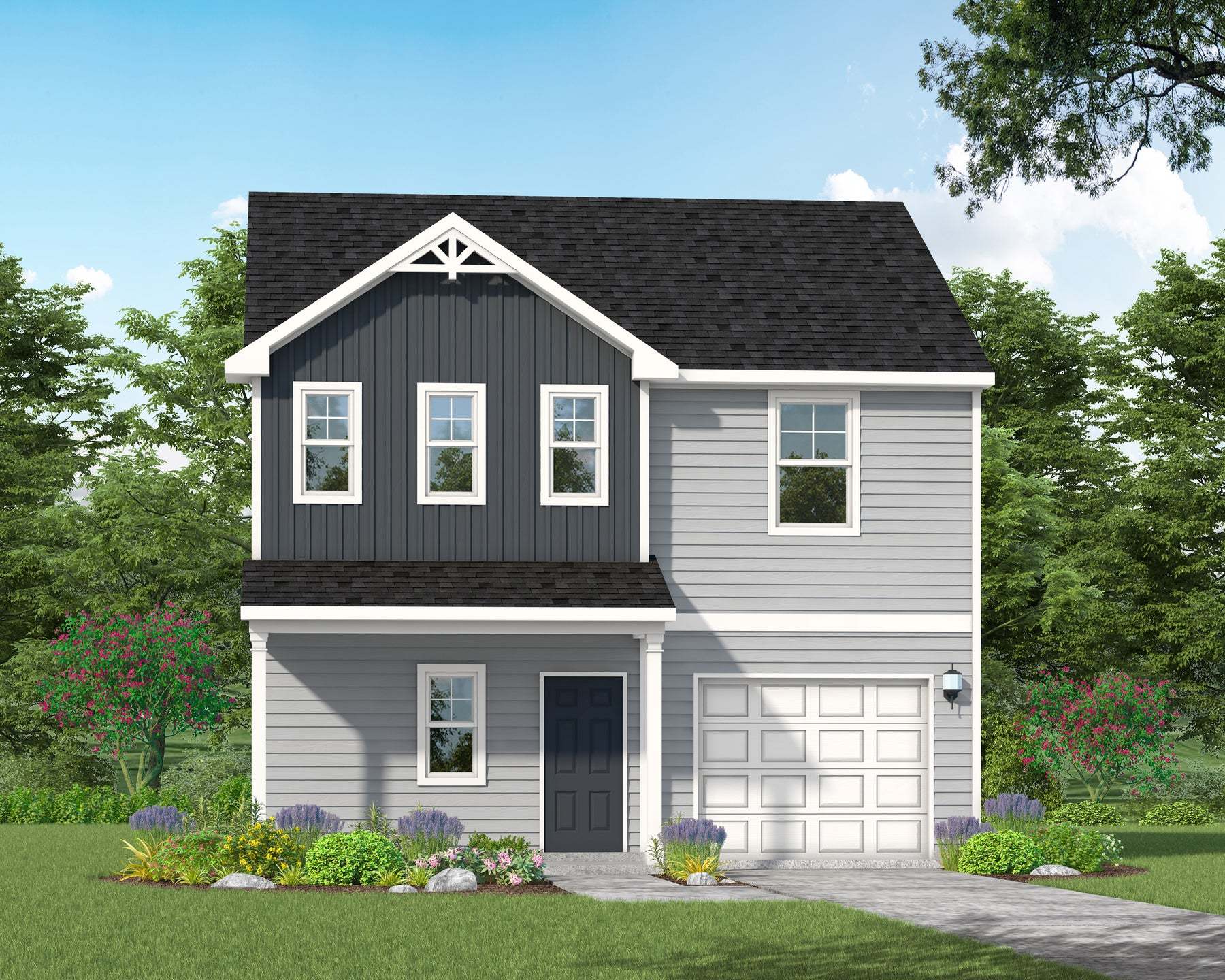 Exterior:Elevation F - Artistic Rendering for Representation Purposes Only