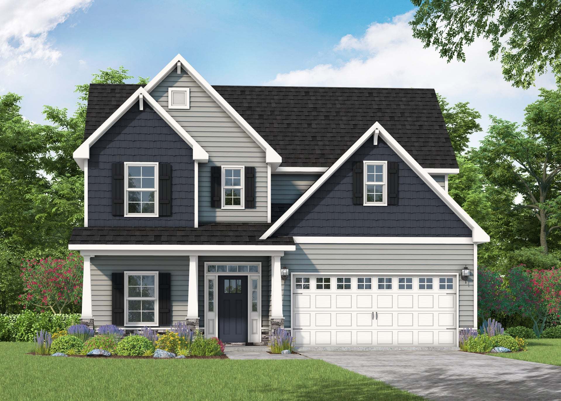 Exterior:Elevation C - Artistic Rendering for Representation Purposes Only