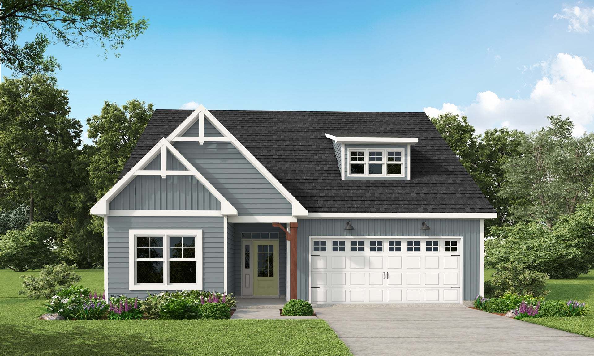 Exterior:Elevation F - Artistic Rendering for Representation Purposes Only