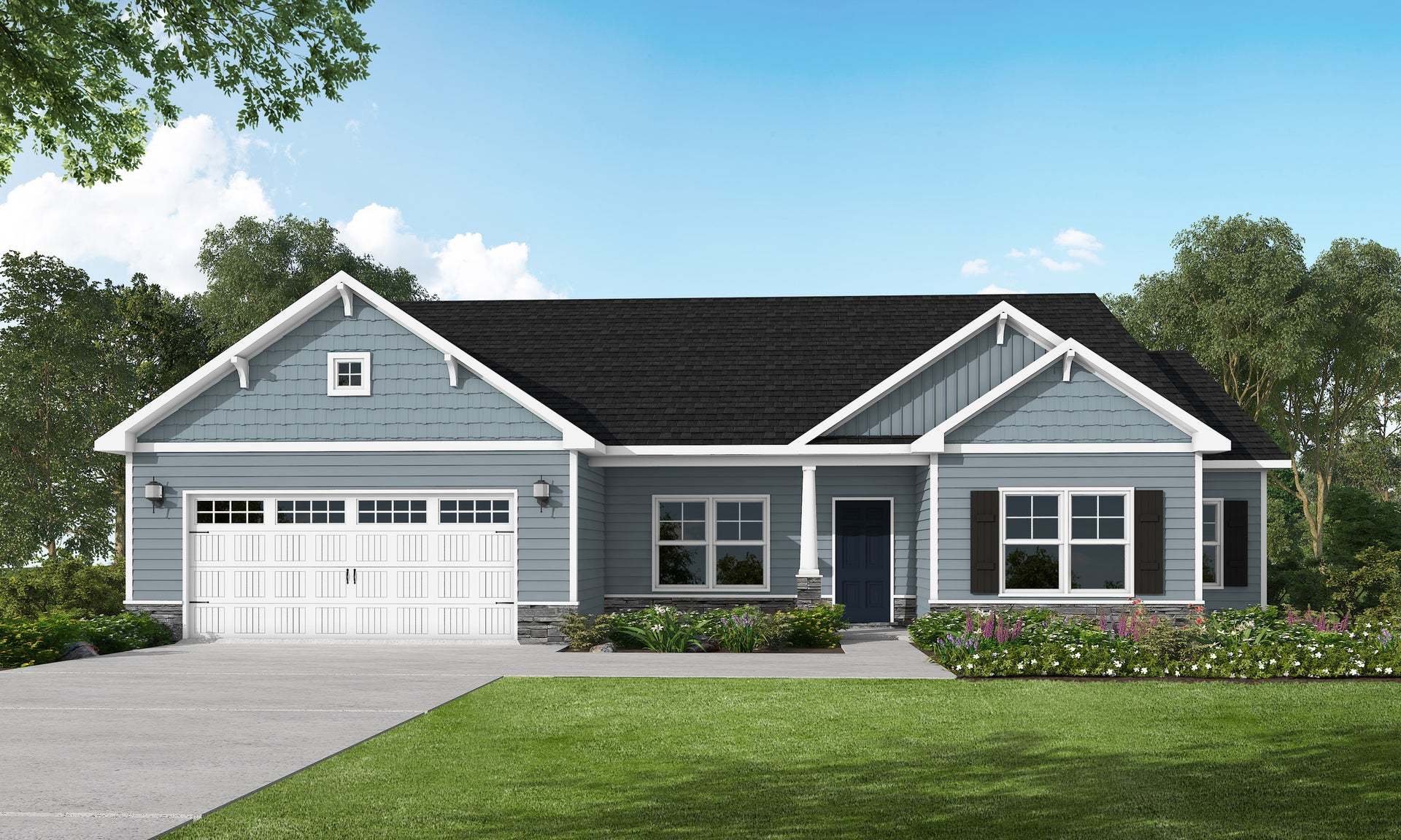 Exterior:Elevation C - Artistic Rendering for Representation Purposes Only