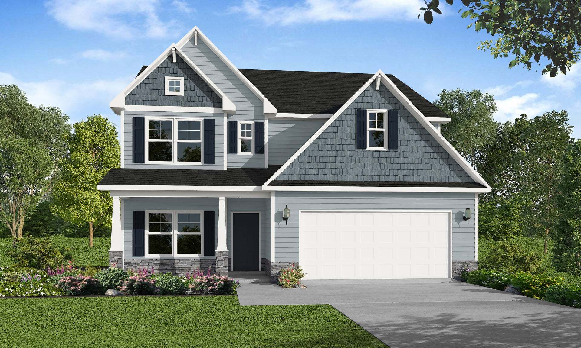 Exterior:Elevation C - Artistic Rendering for Representation Purposes Only