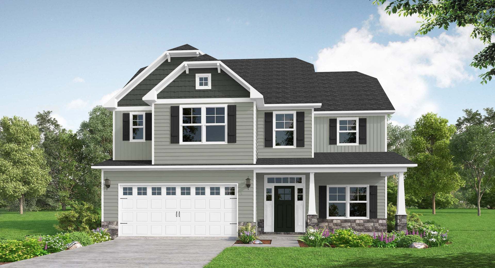 Exterior:Elevation C - Artistic Rendering for Representation Purposes Only