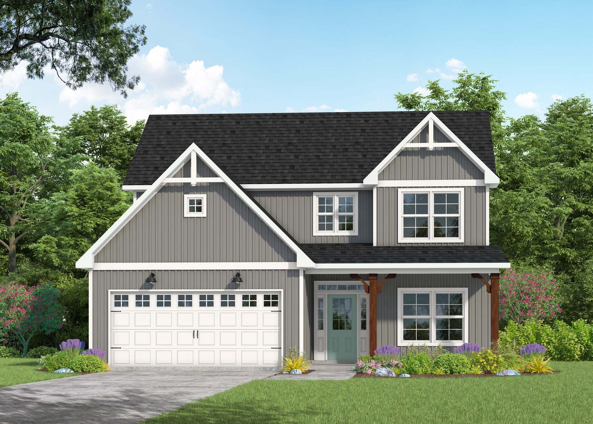 Exterior:Elevation FH - Artistic Rendering for Representation Purposes Only