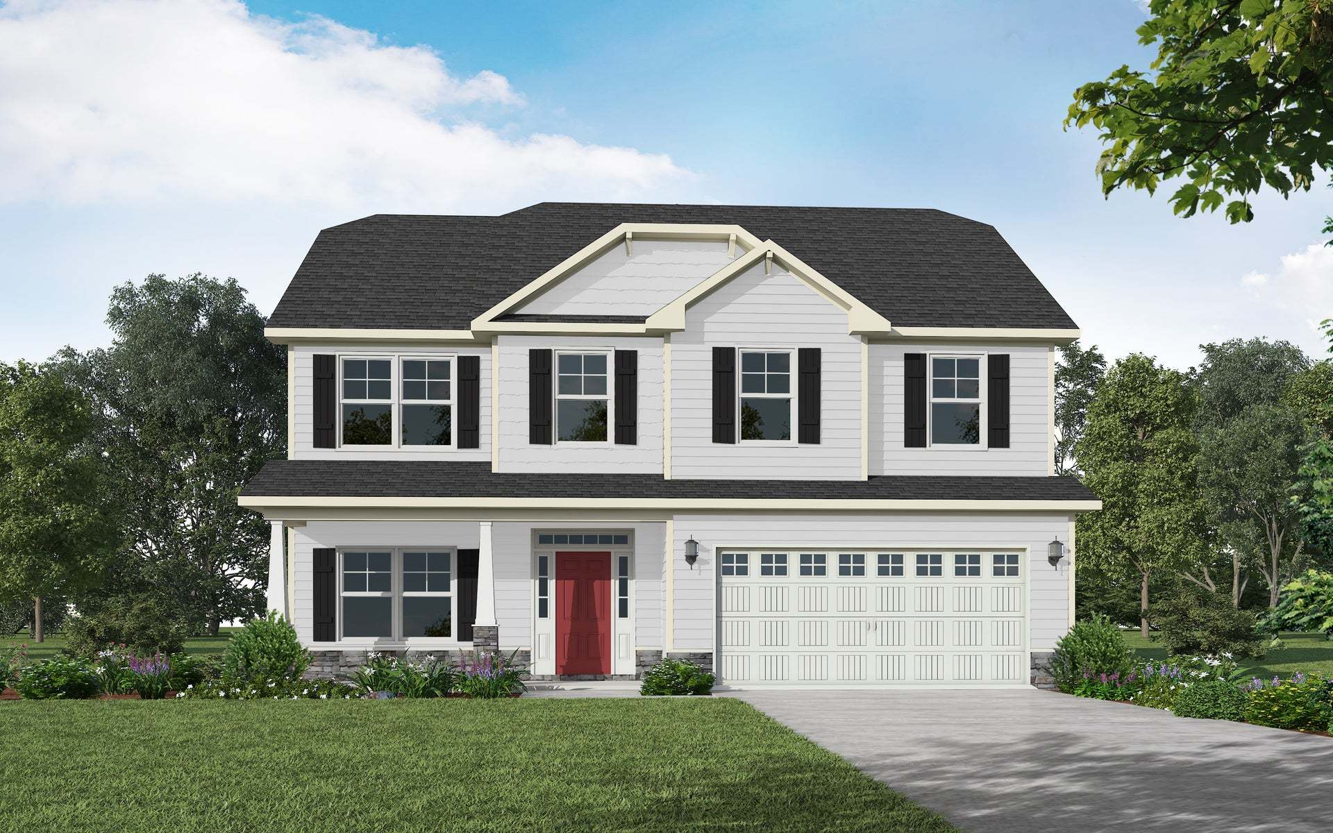 Exterior:Elevation C - Artistic Rendering for Representation Purposes Only