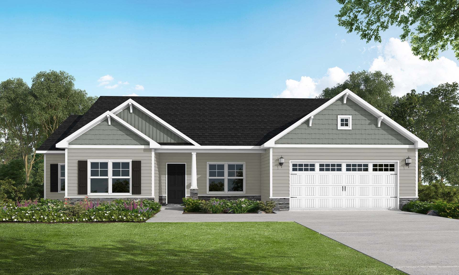 Exterior:Elevation C - Artistic Rendering for Representation Purposes Only