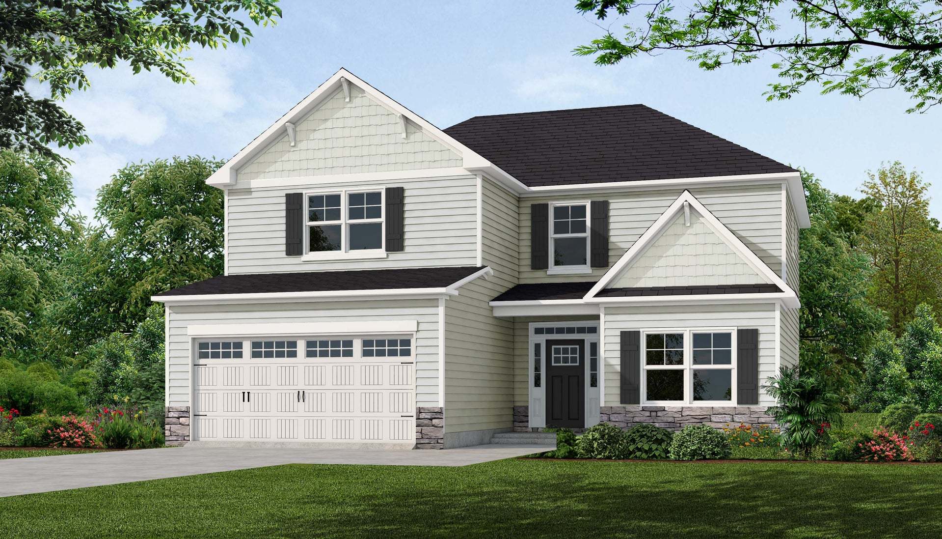 Exterior:Elevation C - Artistic Rendering for representation purposes only