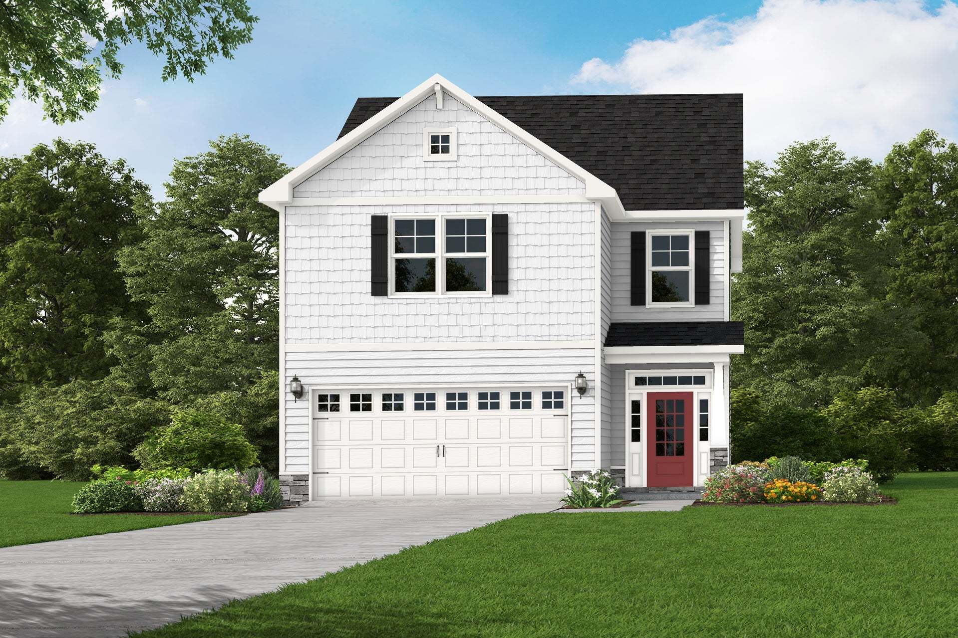 Exterior:Elevation C - Artistic Rendering for representation purposes only