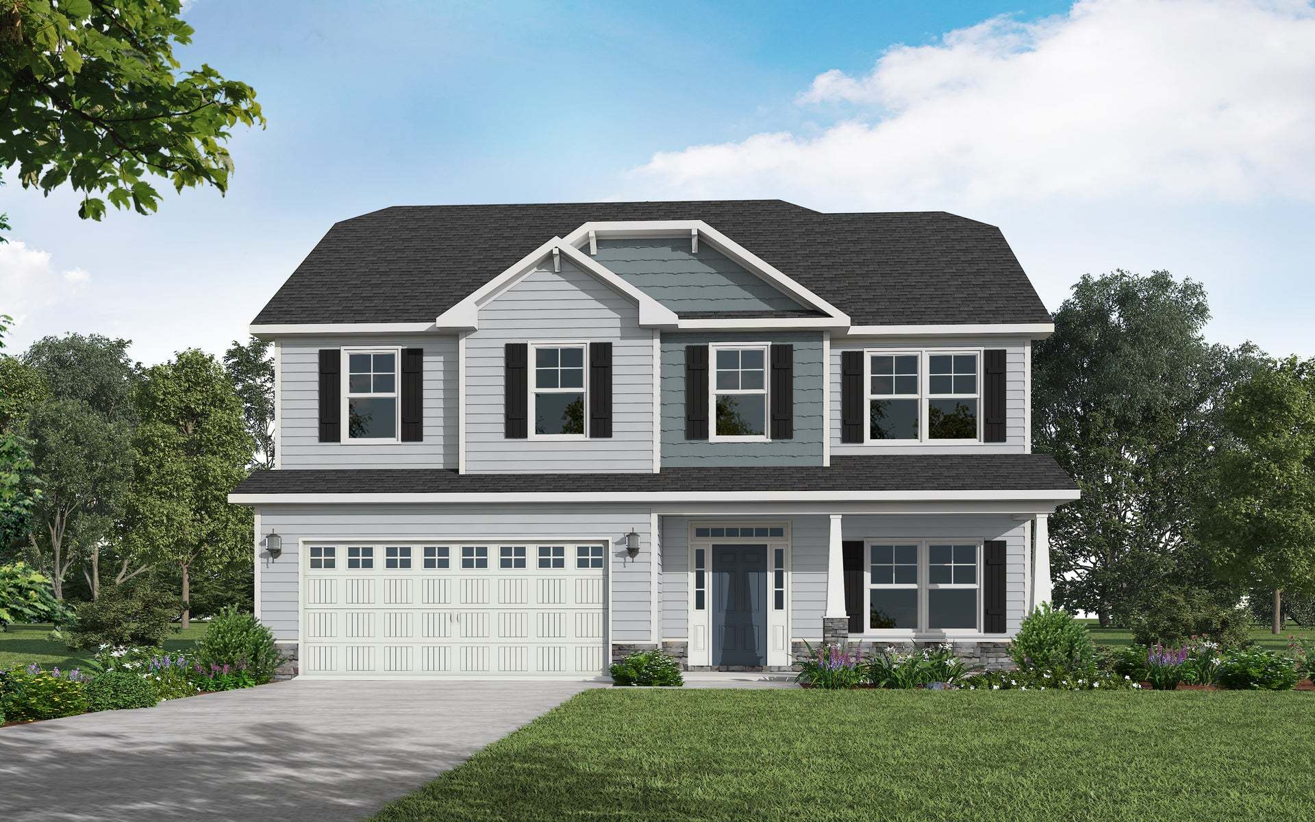 Exterior:Elevation C - Artistic Rendering for Representation Purposes Only