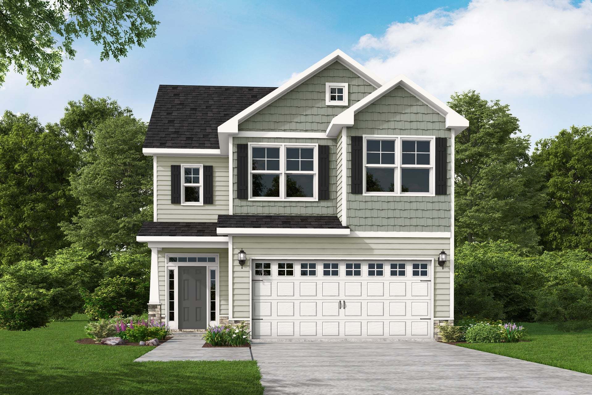 Exterior:Elevation C - Artistic Rendering for representation purposes only