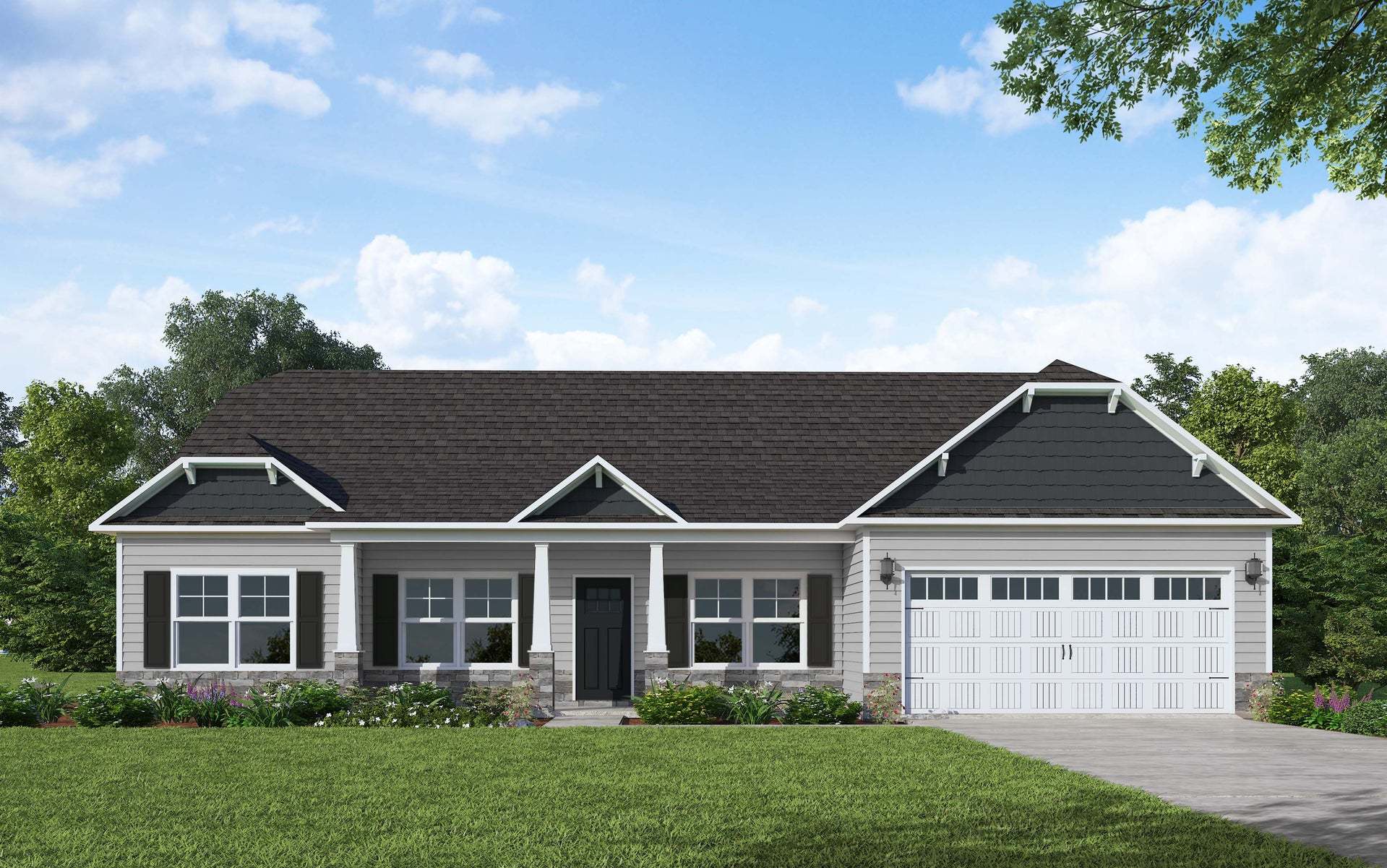 Exterior:Elevation C - Artistic Rendering for representation purposes only