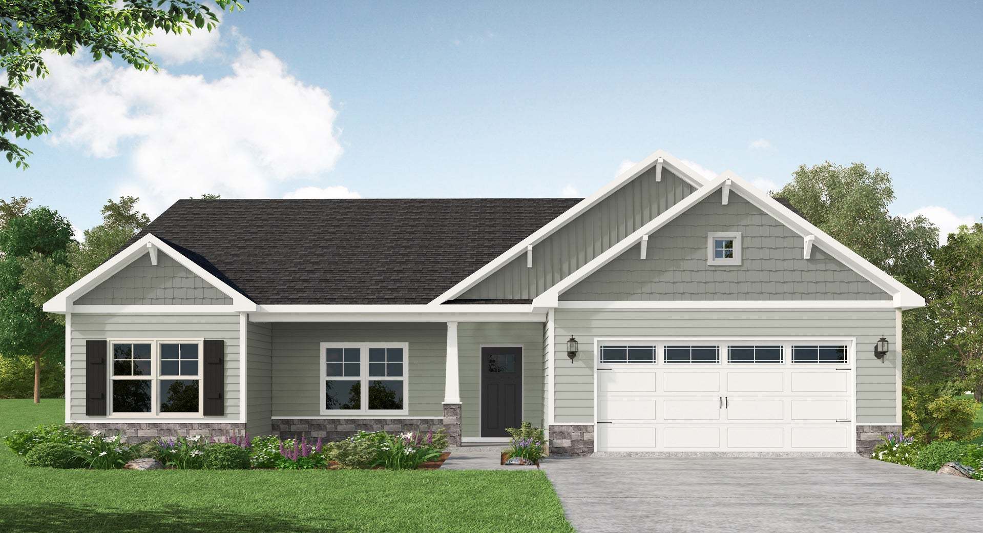 Exterior:Elevation C - Artistic Rendering for Representation Purposes Only
