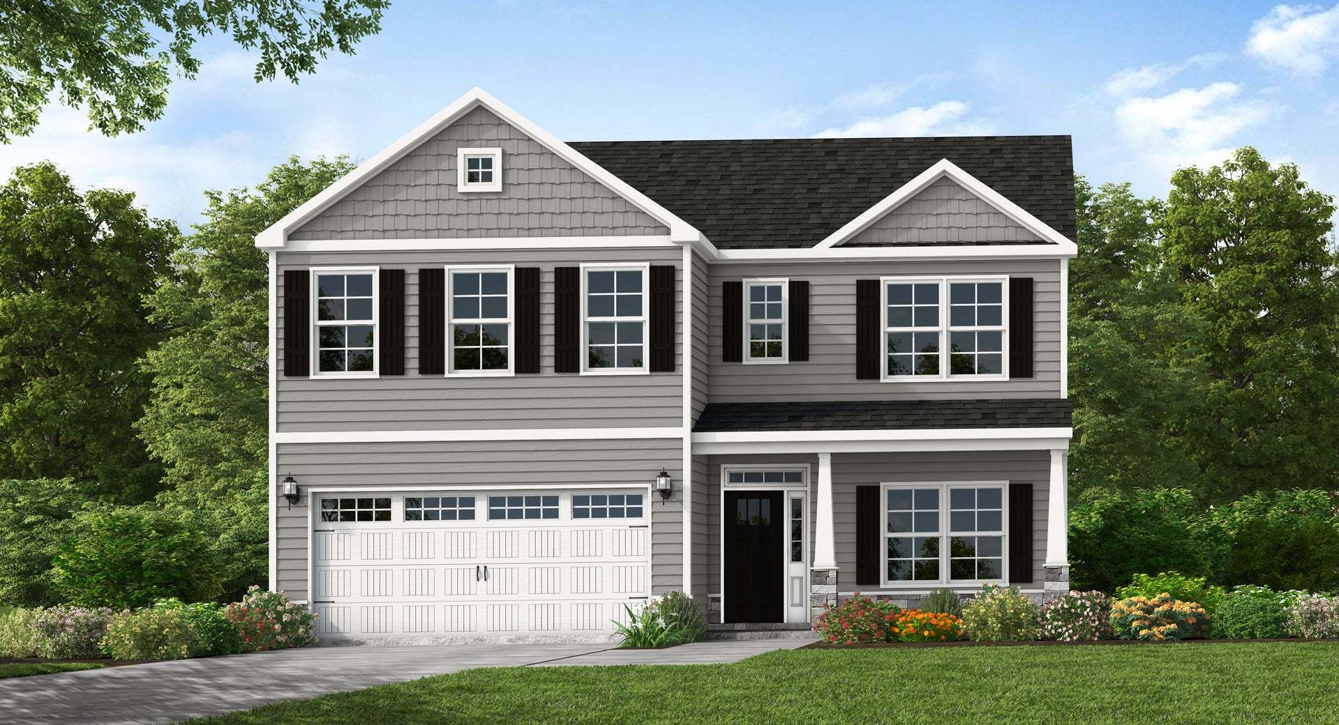 Exterior:Elevation C - Artistic Rendering for Representation Purposes Only