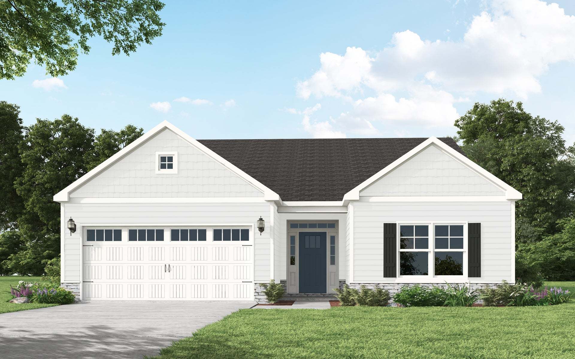 Exterior:Elevation C - Artistic Rendering for Representation Purposes Only
