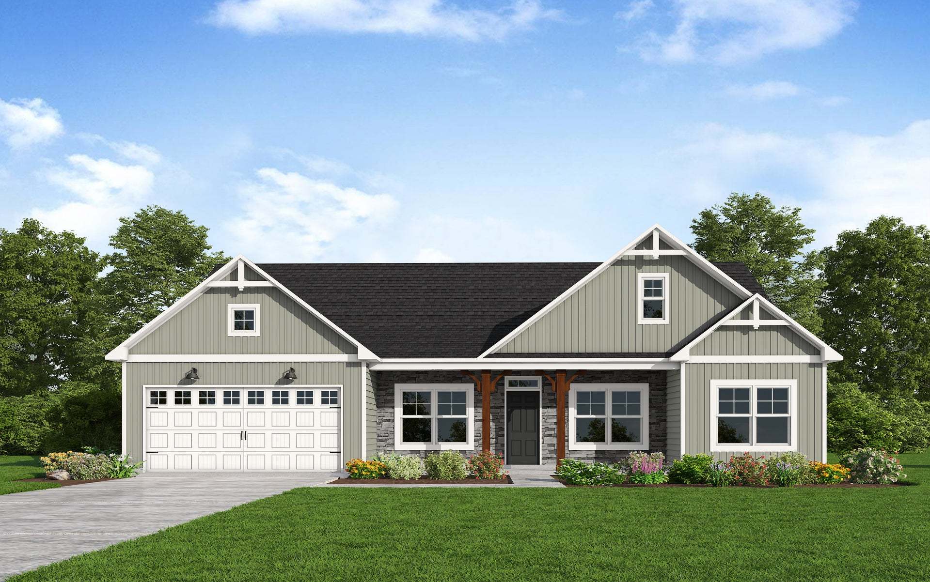 Exterior:Elevation FH- Artistic Rendering for Representation Purposes Only