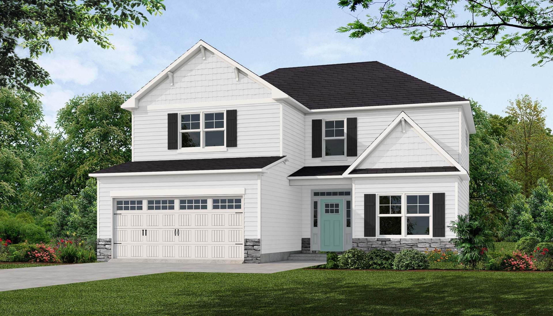 Exterior:Elevation C - Artistic Rendering for Representation Purposes Only