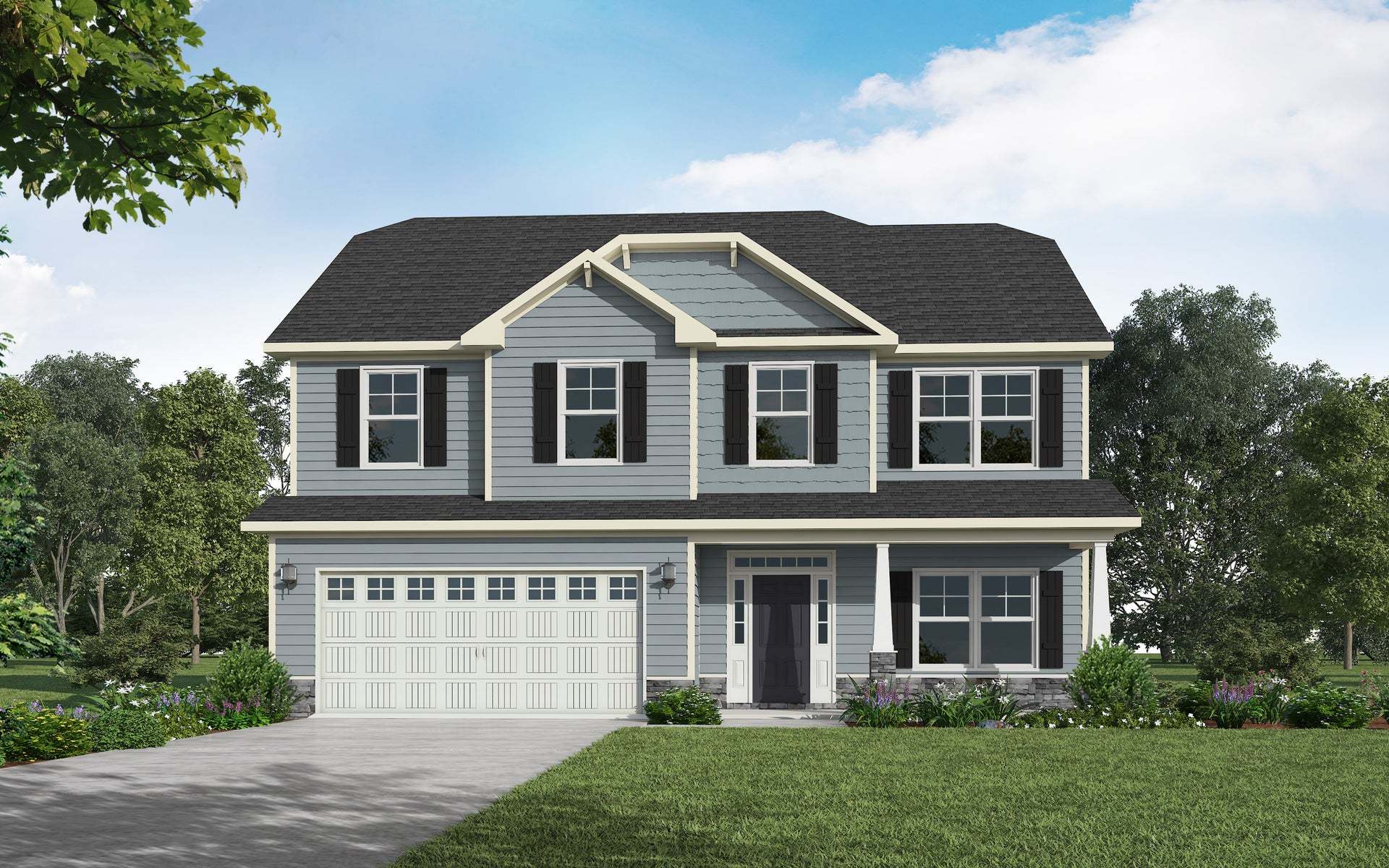 Exterior:Elevation C - Artistic Rendering for Representation Purposes Only