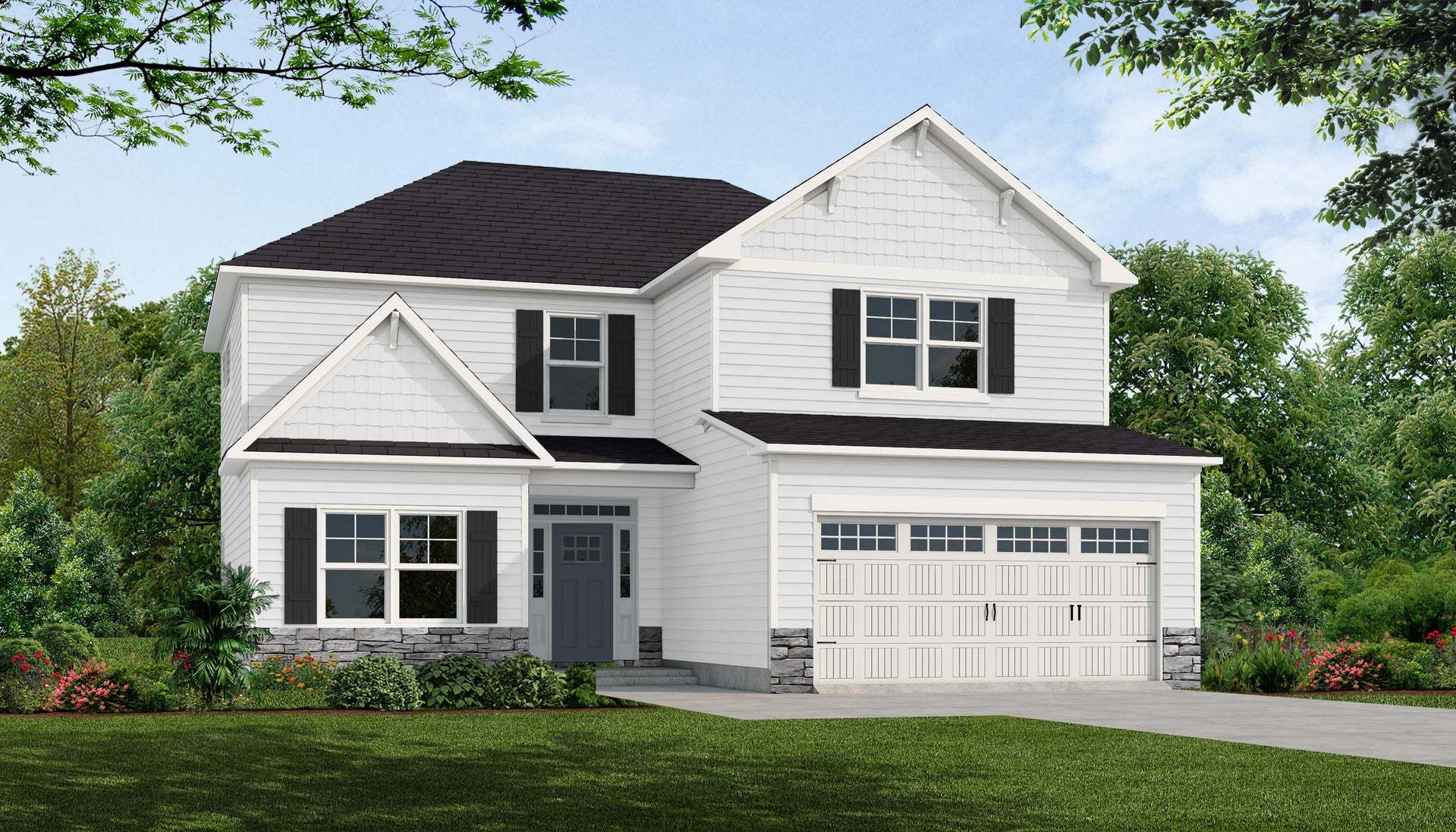 Exterior:Elevation C - Artistic Rendering for Representation Purposes Only