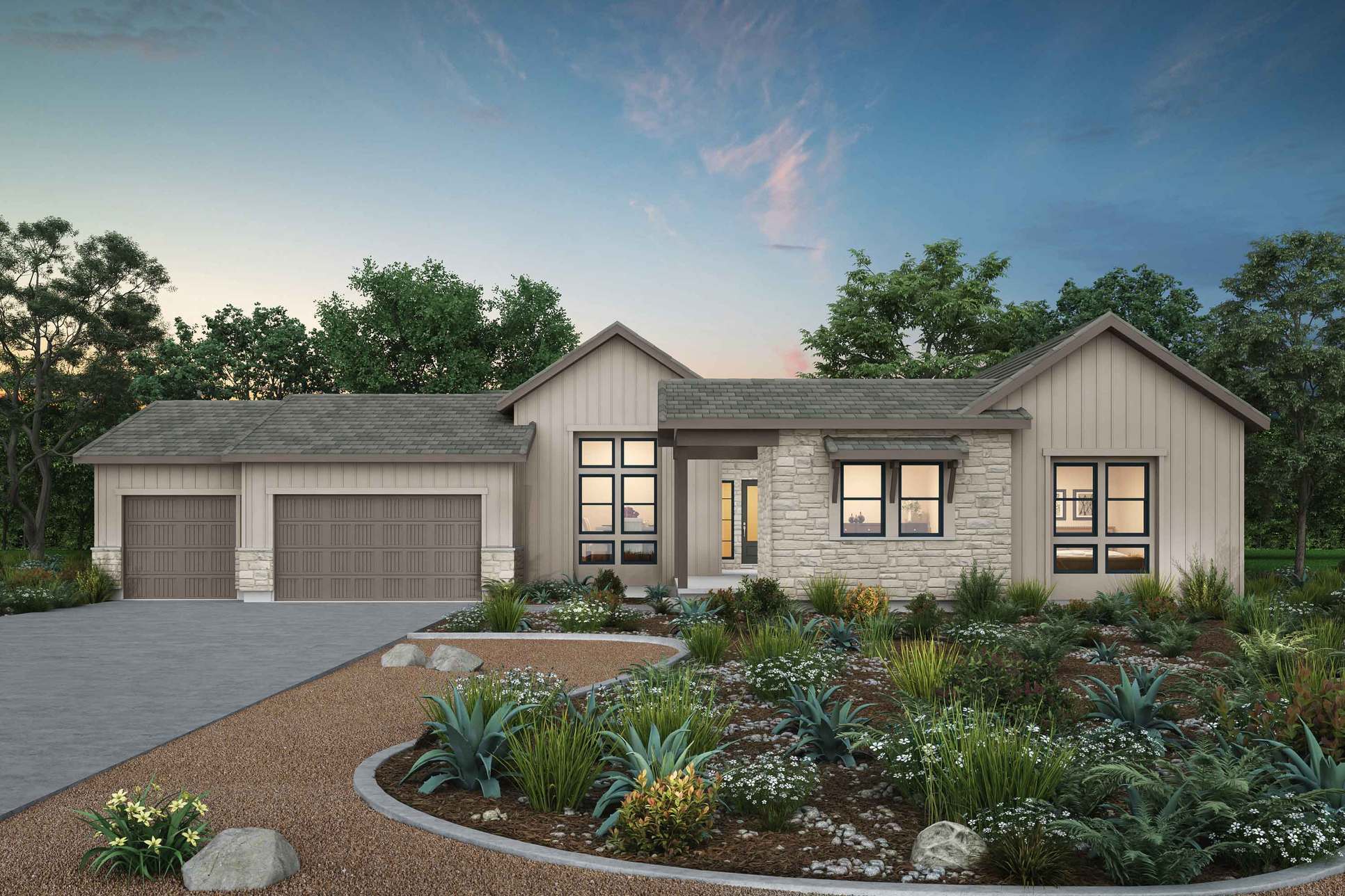 Heritage Series Plan Five:Modern Farmhouse Exterior