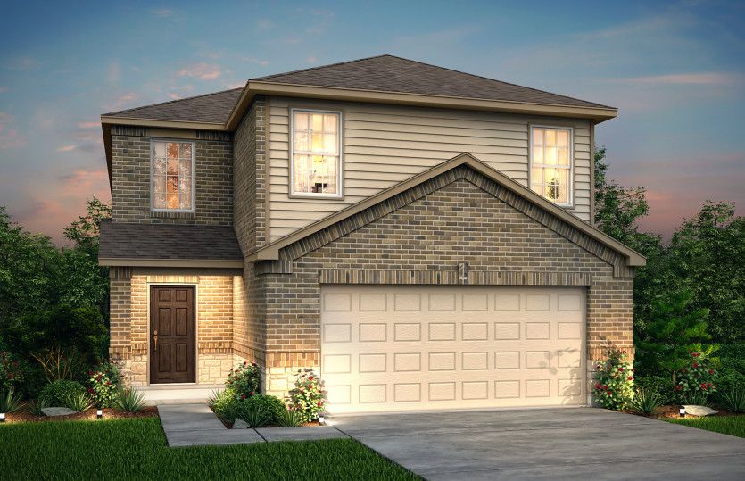 Exterior:The Springfield, a 2-story new construction home showing Home Exterior X