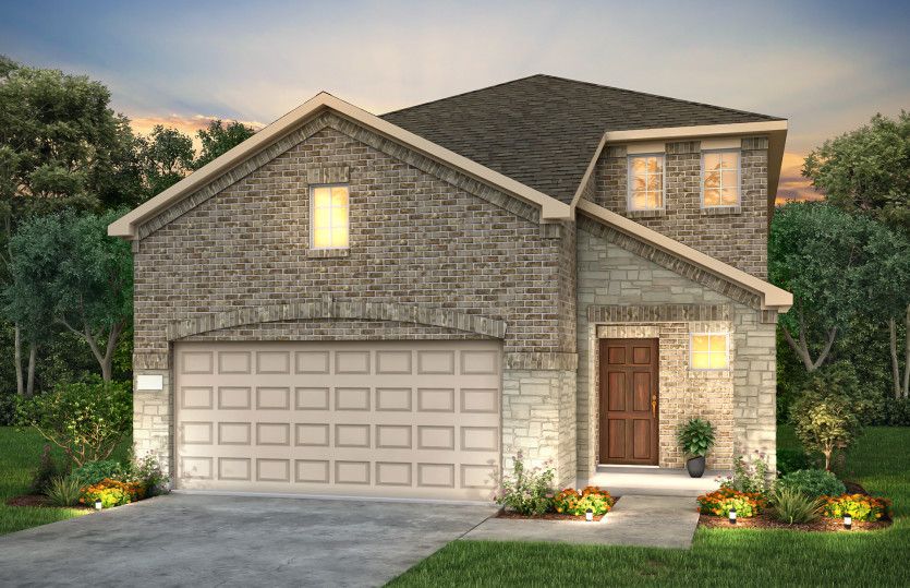 Exterior:The Monroe, a 2-story new construction home showing Home Exterior LS203