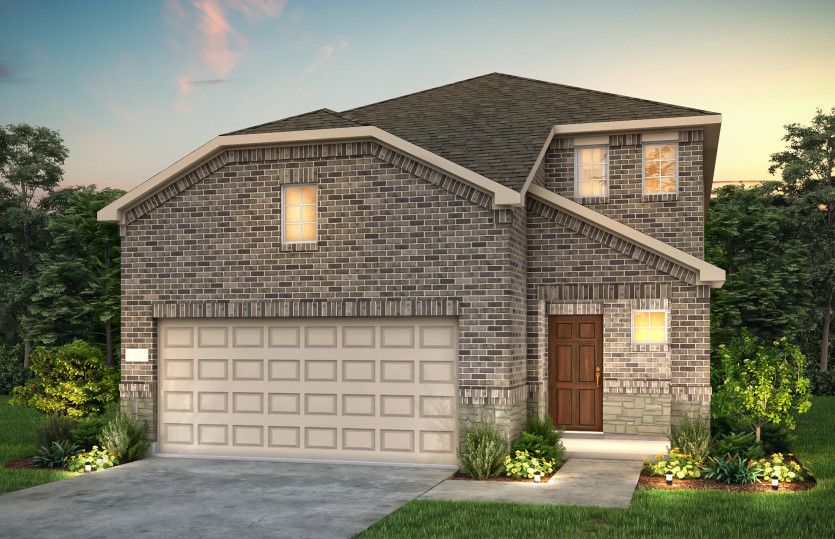 Exterior:The Monroe, a 2-story new construction home showing Home Exterior LS202