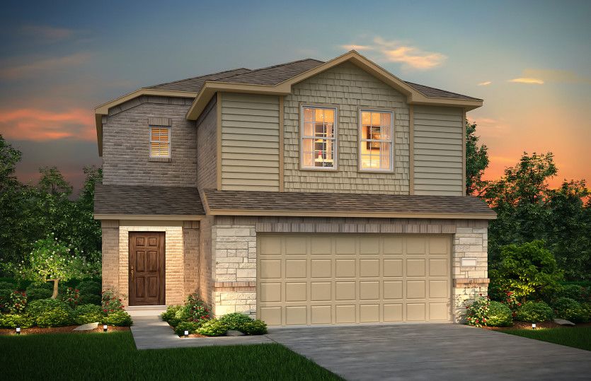 Exterior:The Pierce, a 2-story new construction home showing Home Exterior Q
