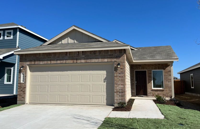 Lavon:The Frio, a two-story home with 2-car garage, home exterior LS103 *exterior features may differ