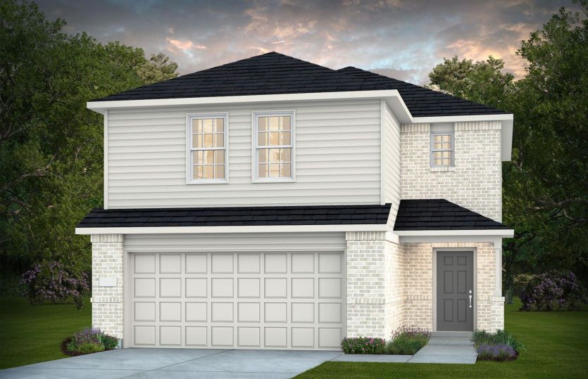 Pierce:Elevation W - Exterior Color Package: Caddo Mills