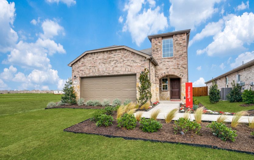 Fentress:The Fentress, a 2-story new construction home showing Home Exterior LS202