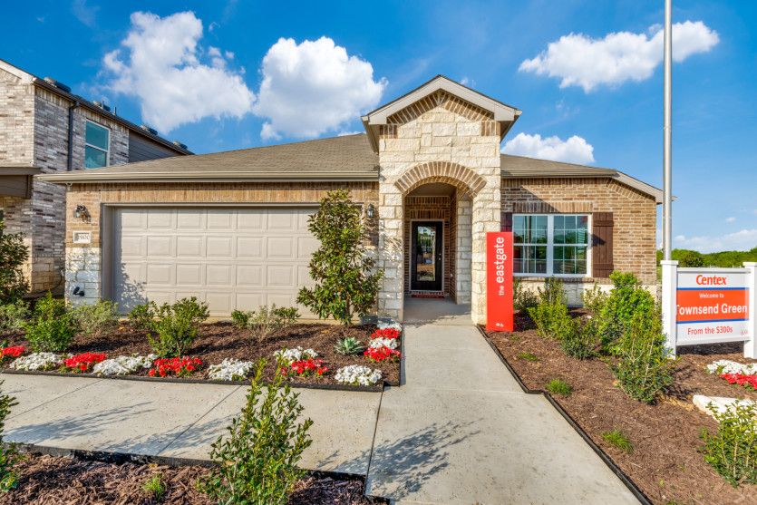 Eastgate:The Eastgate, a one-story home with 2 car garage