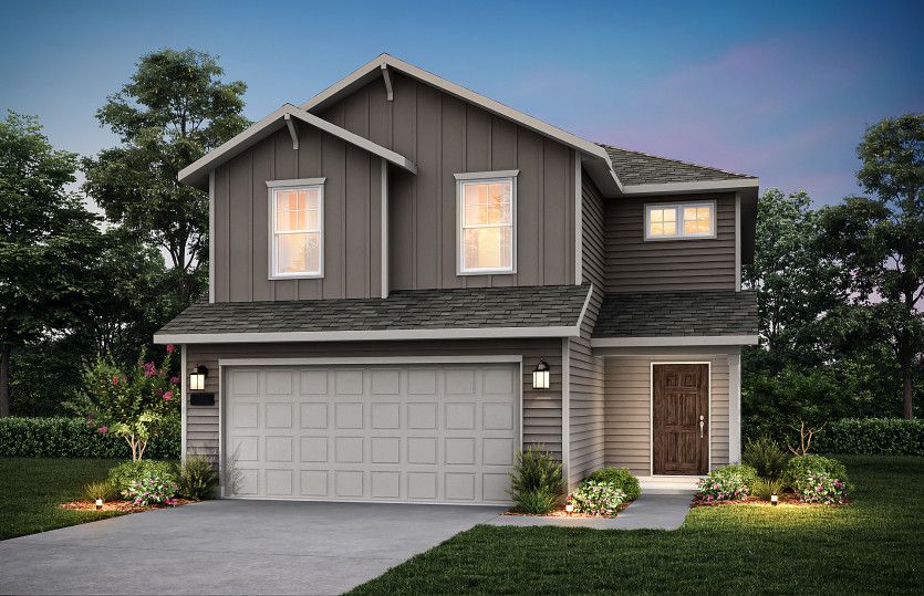 Exterior:The Springfield, a 2-story new construction home showing Home Exterior HC103