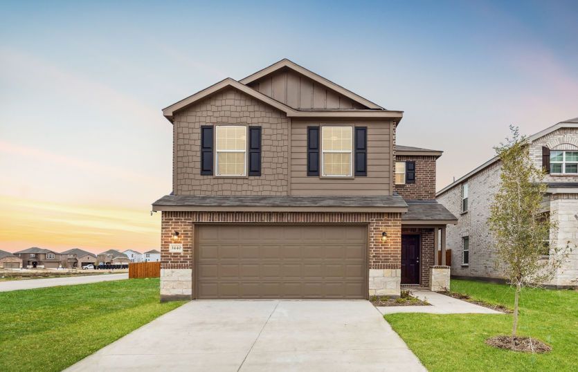 Pierce:The Pierce, a 2-story new construction home showing Home Exterior W