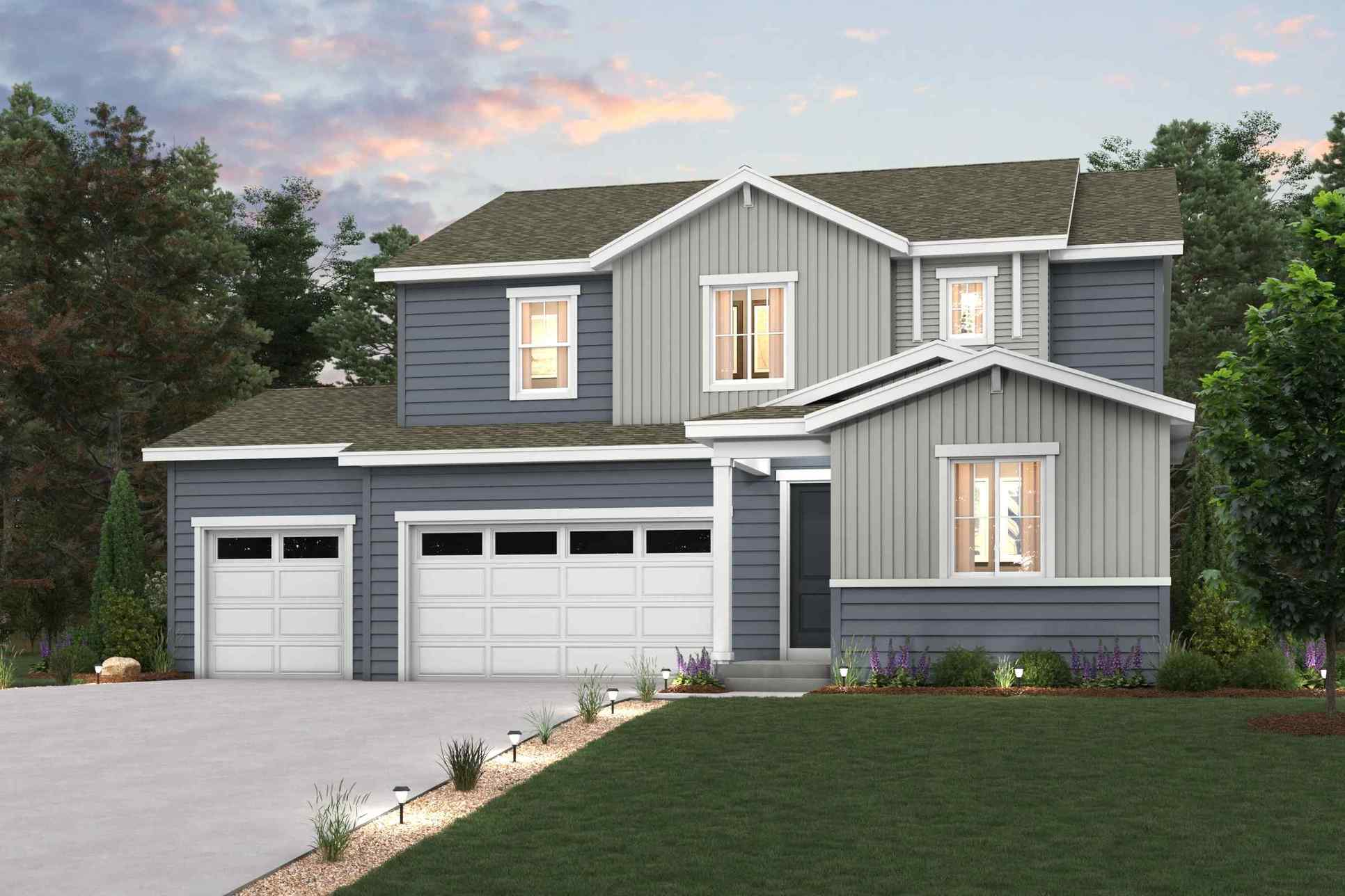 Trails at Smoky Hill Aster Floorplan Elevation A