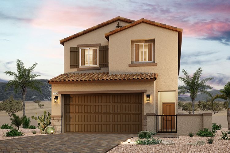 Exterior:Plan 2114 Elevation Tuscan