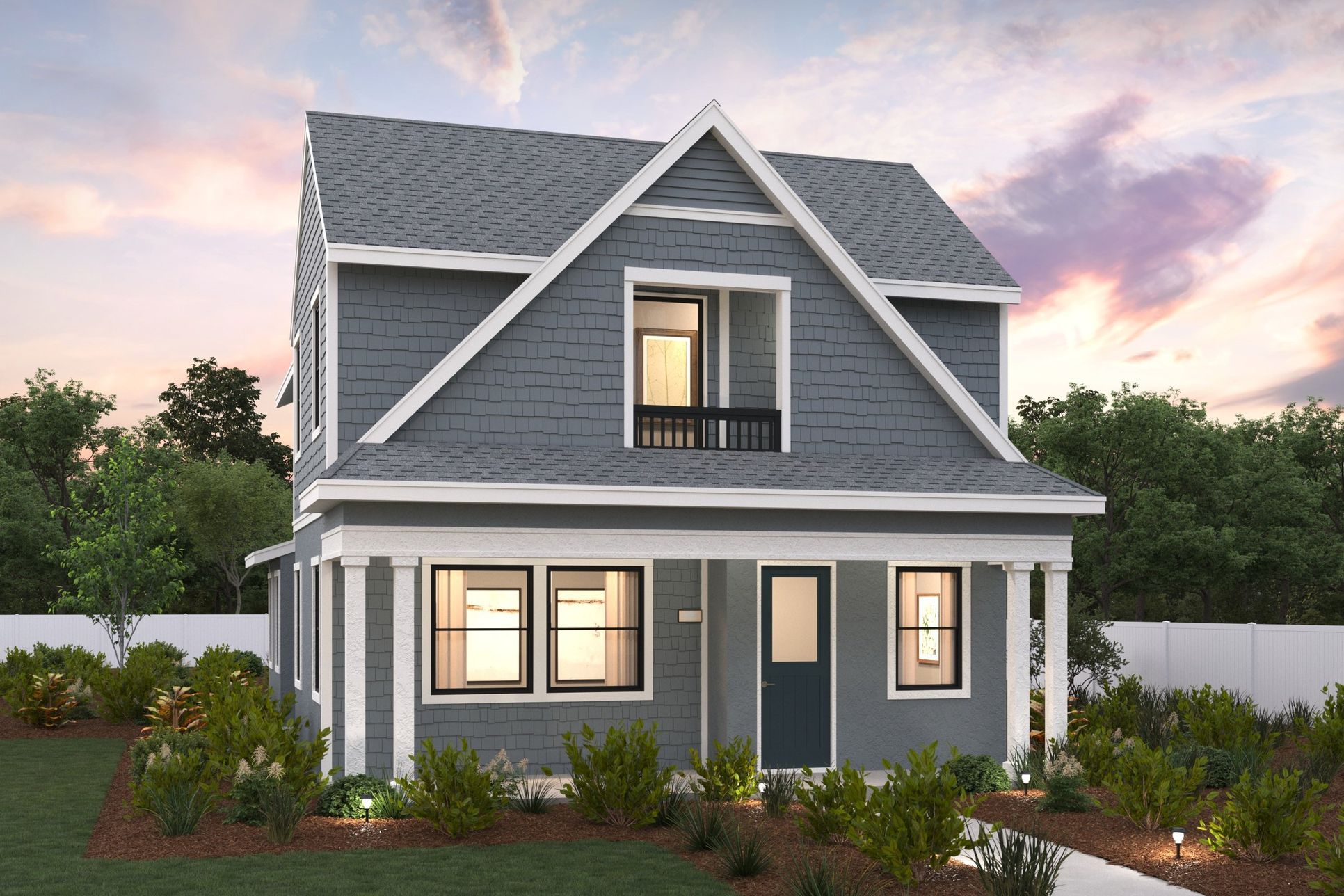 SOMO Synergy, Plan 2 Elevation E Rendering, Rohnert Park, CA