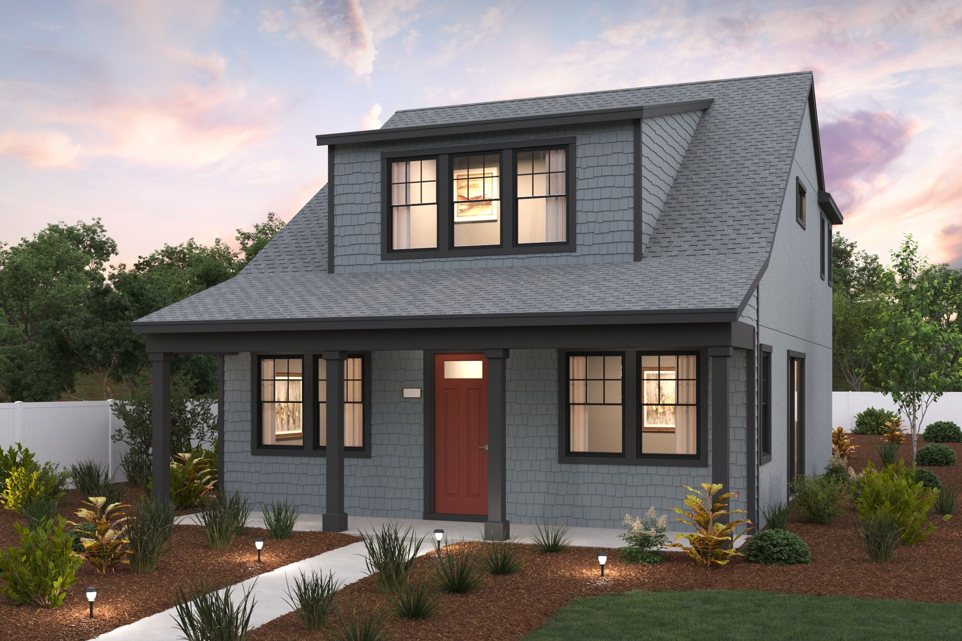 SOMO Synergy, Plan 4 Elevation E Rendering, Rohnert Park, CA