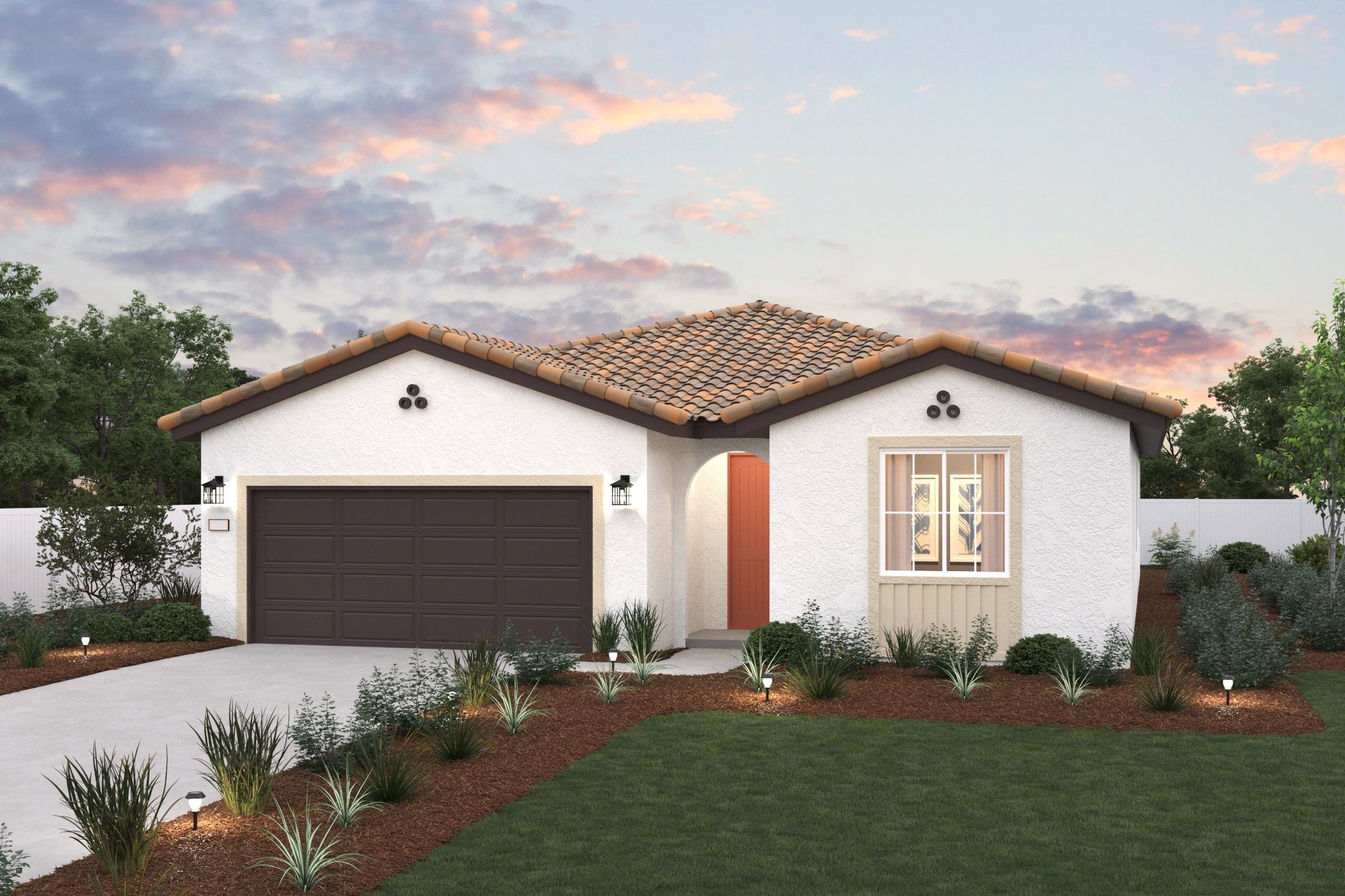 Villa Bellissima, Plan 2 Elevation A Rendering, Manteca, CA