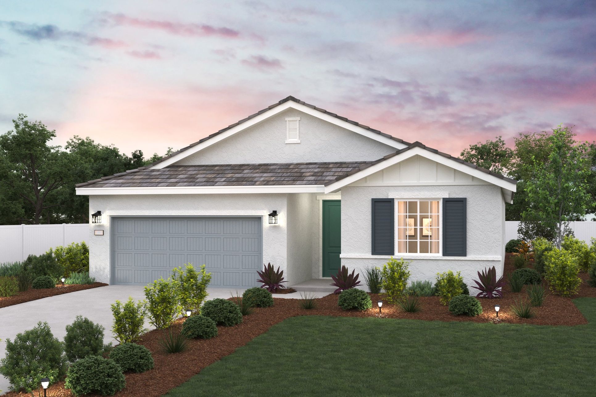 Villa Bellissima, Plan 2 Elevation D Rendering, Manteca, CA