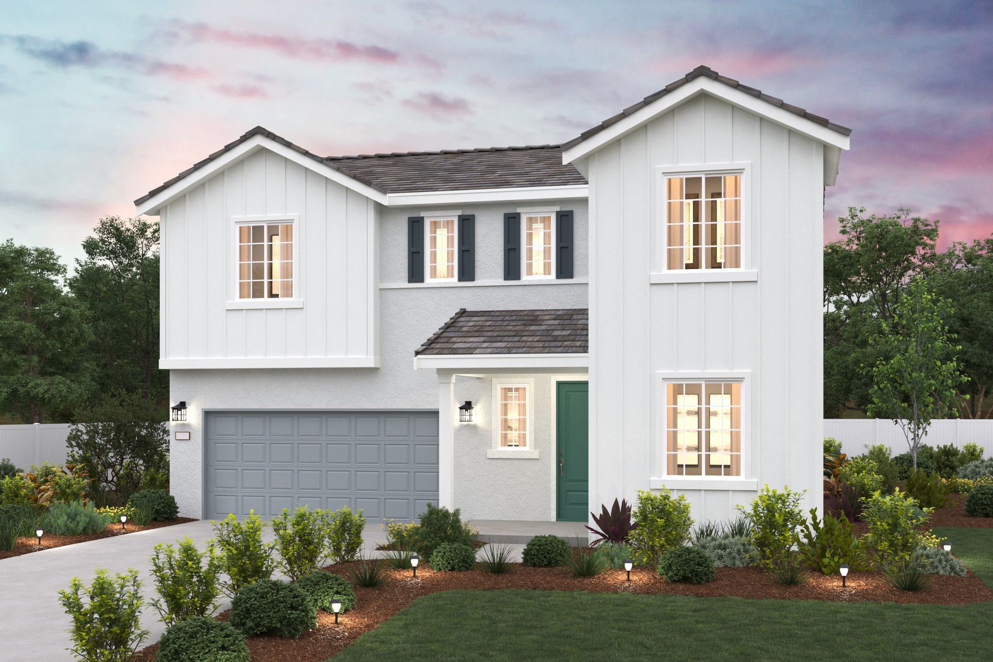 Villa Bellissima, Plan 5 Elevation D Rendering, Manteca, CA