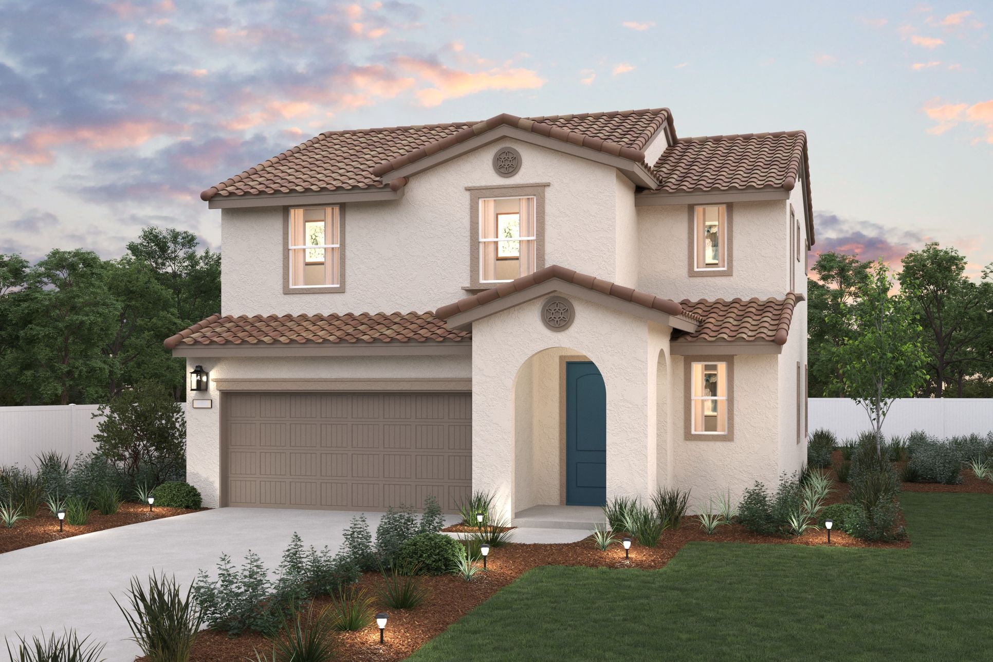 Park Place, Plan 1 Elevation A Rendering, Sacramento, CA