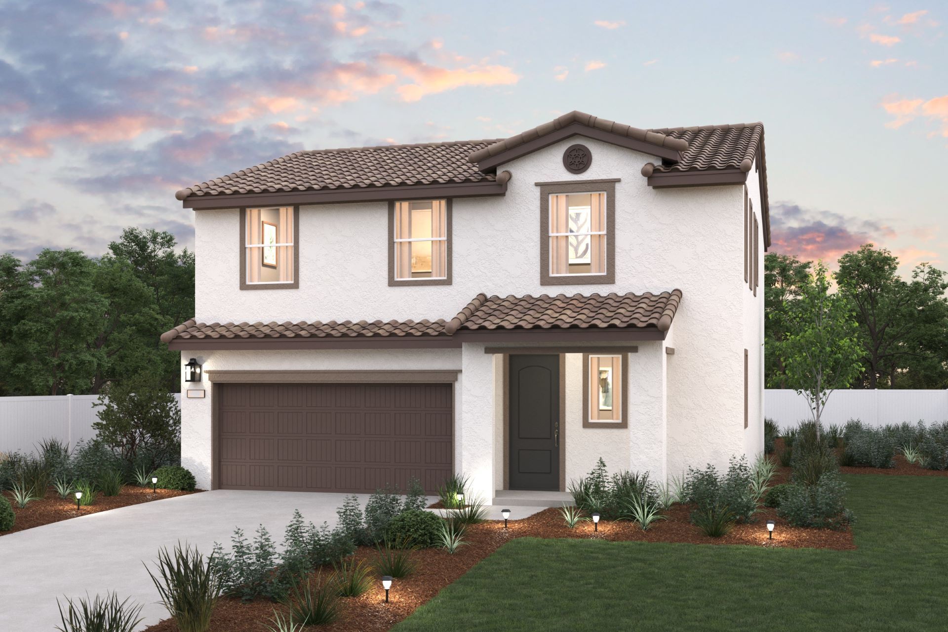 Park Place, Plan 2 Elevation A Rendering, Sacramento, CA