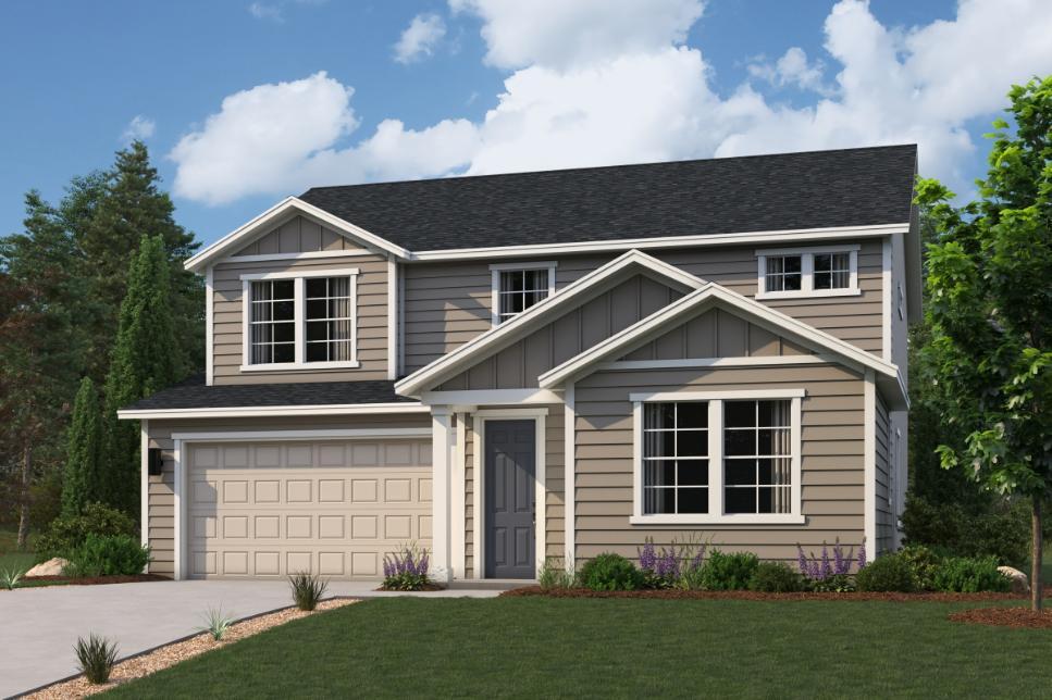 Exterior:Huntington Plan, Elevation A