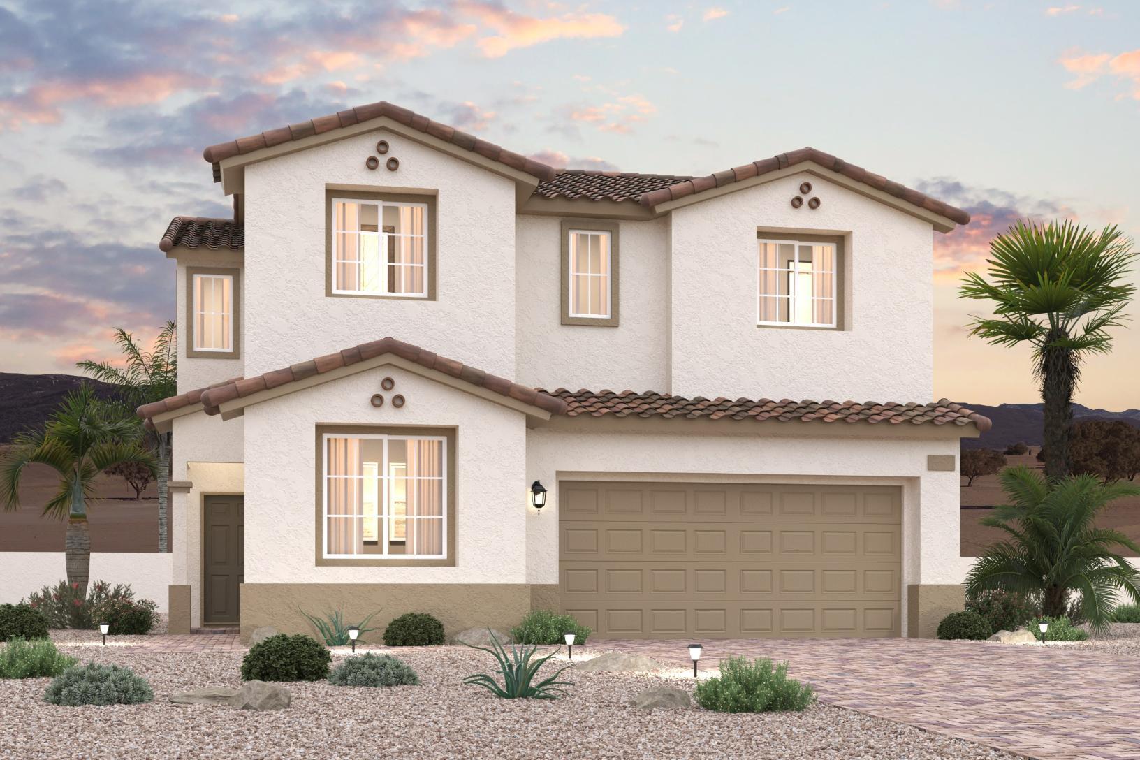 Exterior:Rendering: Residence 2119, Tuscan Elevation