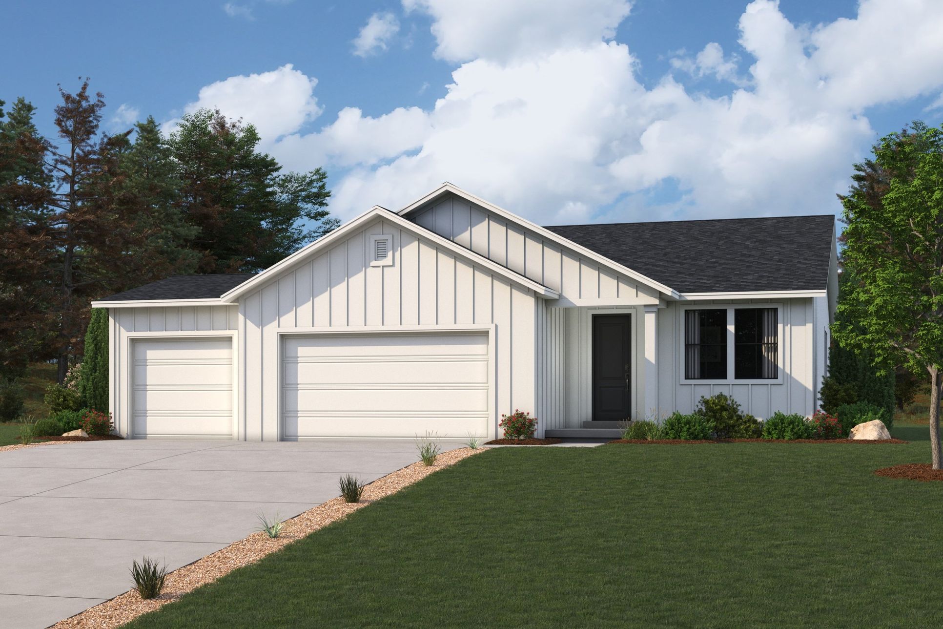 Champlain Plan, Modern Farmhouse Elevation:Champlain Plan, Modern Farmhouse Elevation