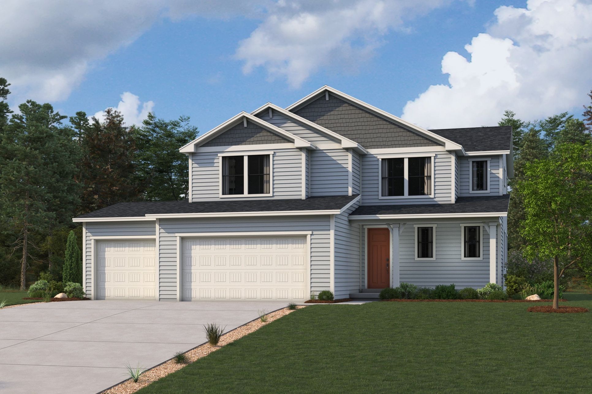 Glacier Plan, Craftsman Elevation:Glacier Plan, Craftsman Elevation